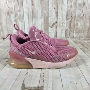 Nike Air Max 270 Kids Pink Mauve Running Shoes HQ1555-646 Size 2Y